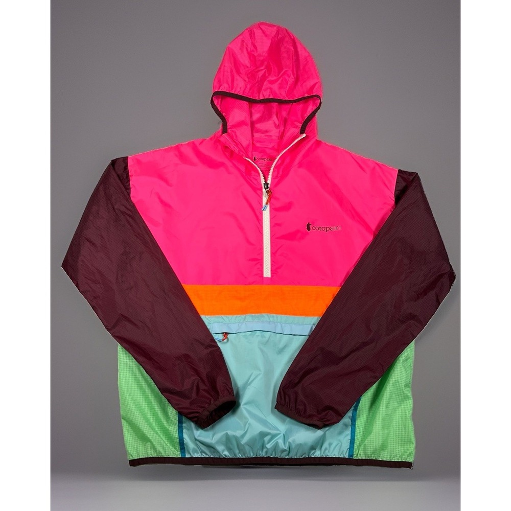 Cotopaxi Teca Half Zip Windbreaker Jacket Women's Medium M Multicolor Hooded